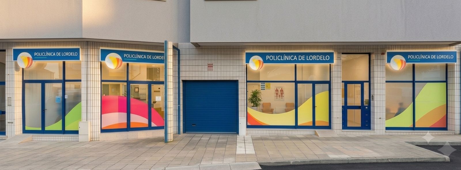 Fachada da Policlínica de Lordelo